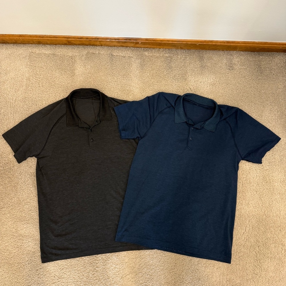 Lululemon Men’s Metal Vent Tech Polo Shirts (set of 2)